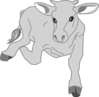 Running Cow Clip Art